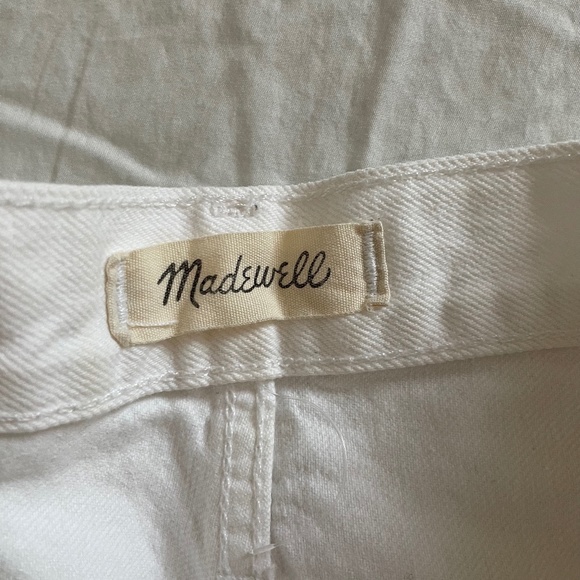 Madewell White Perfect Jean Shorts - Picture 3 of 4